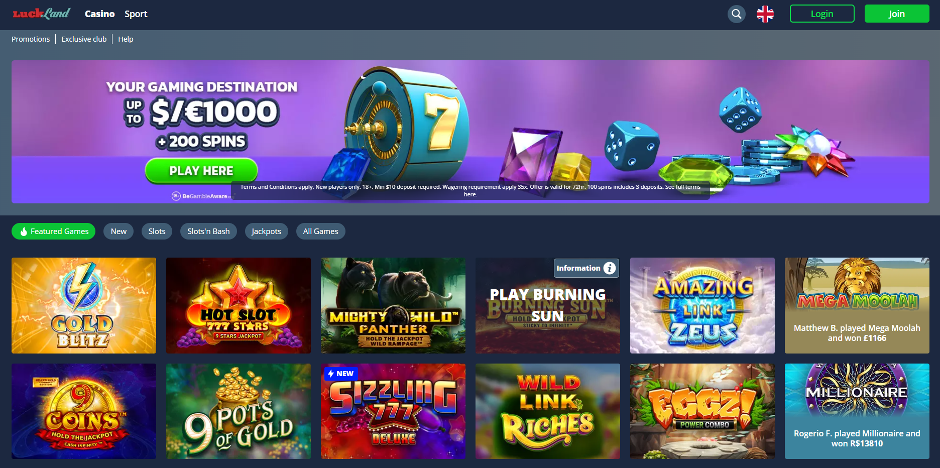 Luckyland Gaming Altyapısını Kullanan Bahis Siteleri